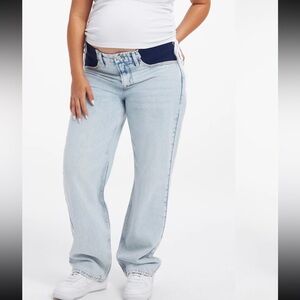 Women’s Maternity Good American Wide Leg Jeans